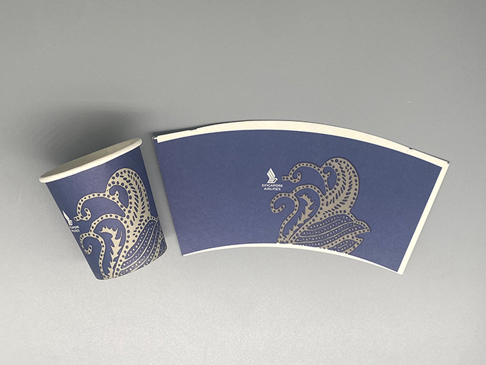 Beber Café Taza De Papel Fan Sheets Creativo Material Original