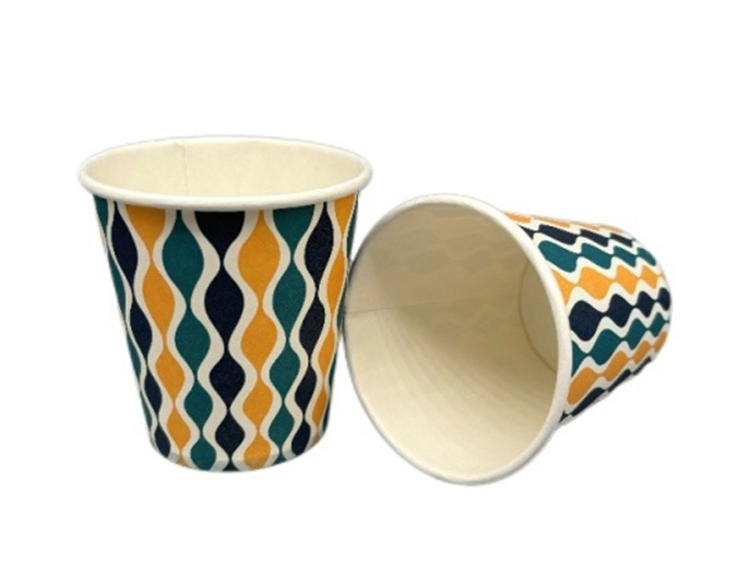 Taza De Papel Única Bebida Biológica Café