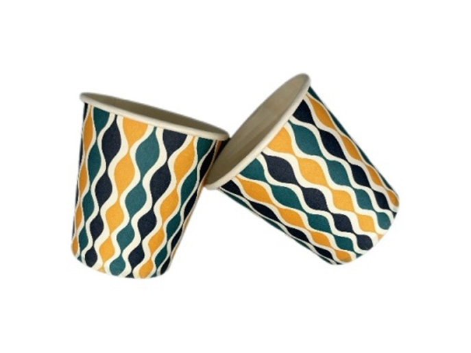 Taza De Papel Única Bebida Biológica Café