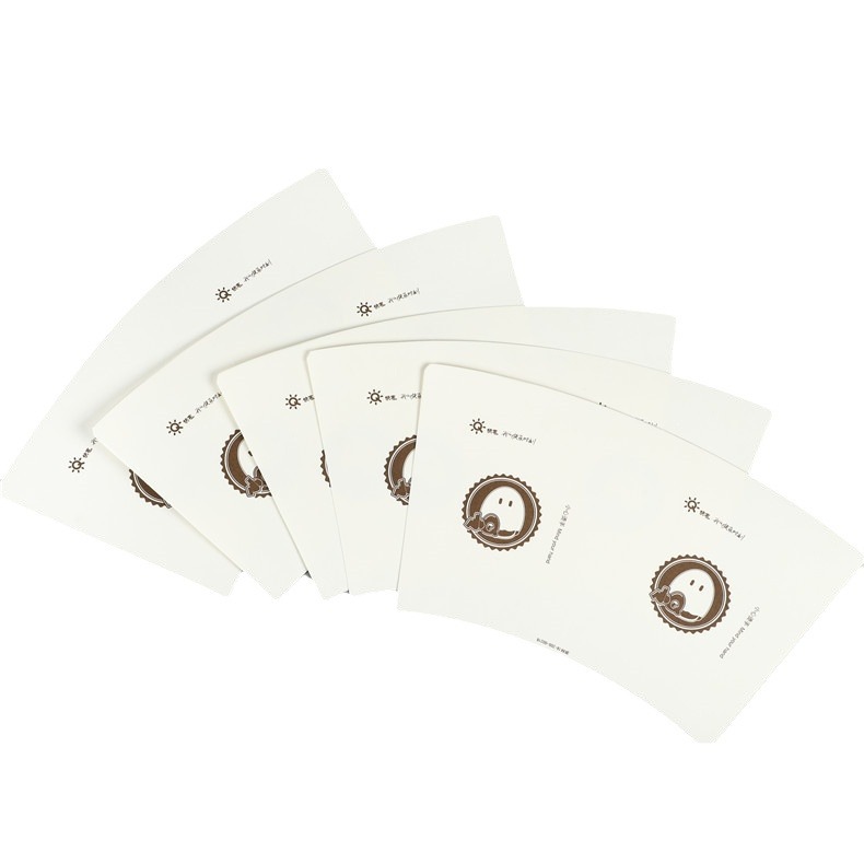 Abanico de vaso de papel personalizable