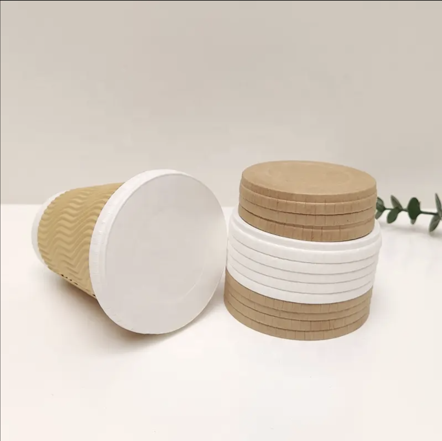 Tapa de papel desechable para vaso de café redondo