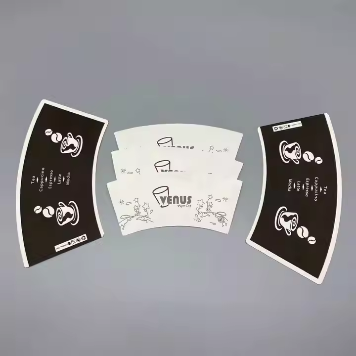 Ventilador de vasos de papel resistente al aceite y a altas temperaturas.
